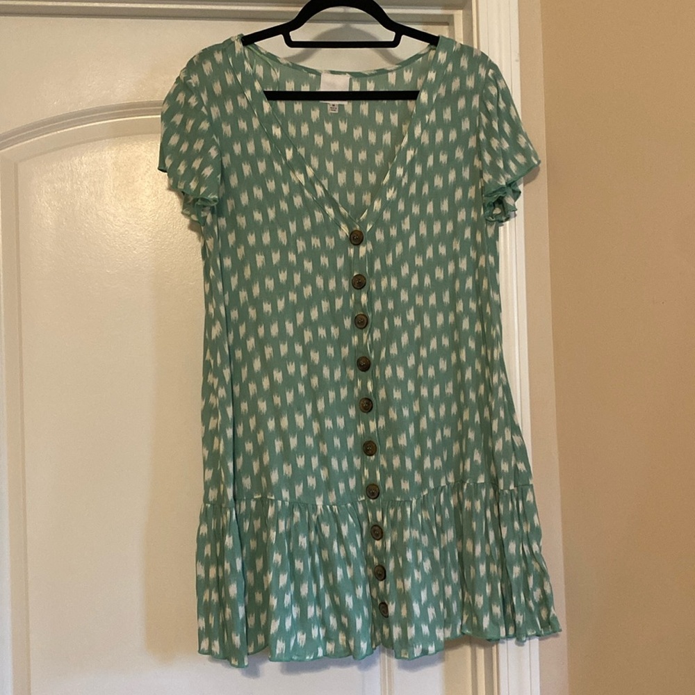 Mint green dress